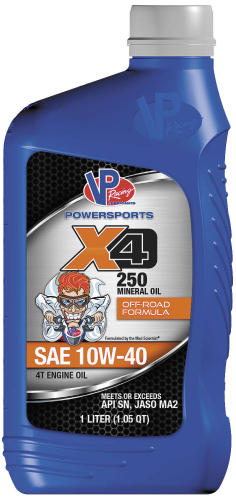 VP Racing Fuels - VP Racing Fuels S4 250 Mineral Street Engine Oil - 10W40 - 6 gal. - VP7110426
