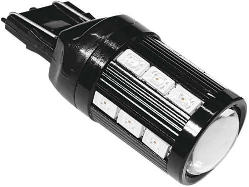 SoCalMotoGear - SoCalMotoGear Replacement Led Bulb - White/Amber - 7443 - L18SWB