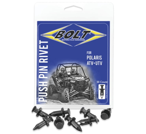 Bolt MC Hardware - Bolt MC Hardware M8 Nylon Pry Rivets for Polaris - RZR-RIVET