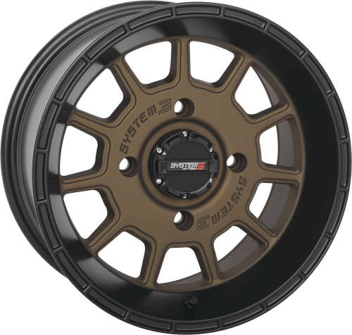 System 3 - System 3 ST-5 Aluminum Wheel - 15x7 - 5+2(+30mm) - 4/156 - Bronze/Black - 15S3-5256