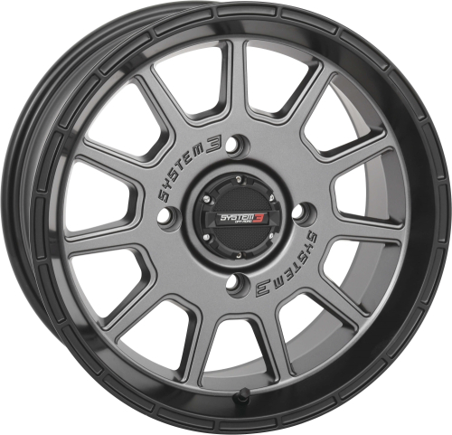 System 3 - System 3 ST-5 Aluminum Wheel - 14x10 - 5+5(+5mm) - 4/137 - Gunmetal Gray - 14S3-533710