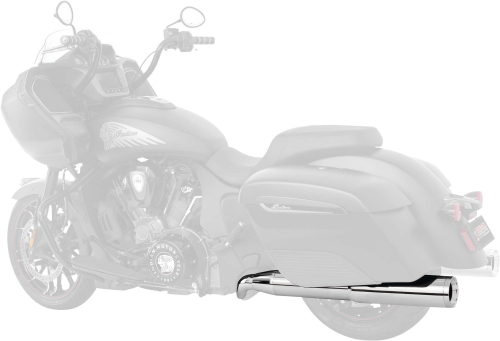 Freedom Performance - Freedom Performance Ghost Pipe for Indian - Chrome w/Chrome Straight Tip - IN00137
