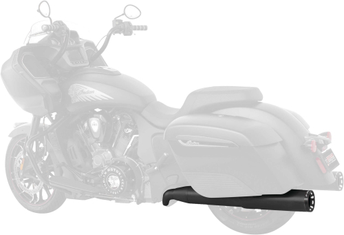 Freedom Performance - Freedom Performance Ghost Pipe for Indian - Black w/Black Straight Tip - IN00139