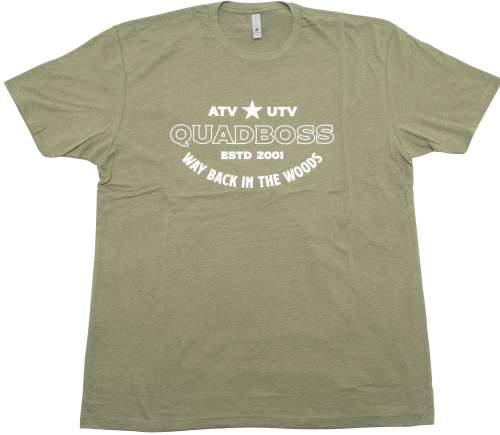QuadBoss - QuadBoss Way Back T-Shirt - N62102X-MLTRYGRN - Green - 2XL