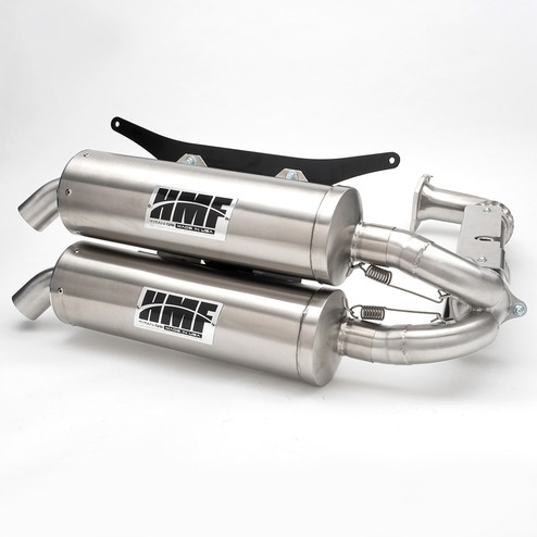 HMF Engineering - HMF Engineering Titan XL Series Dual Full System - Center Mount - Stainless Steel - Blackout - 73575A637495