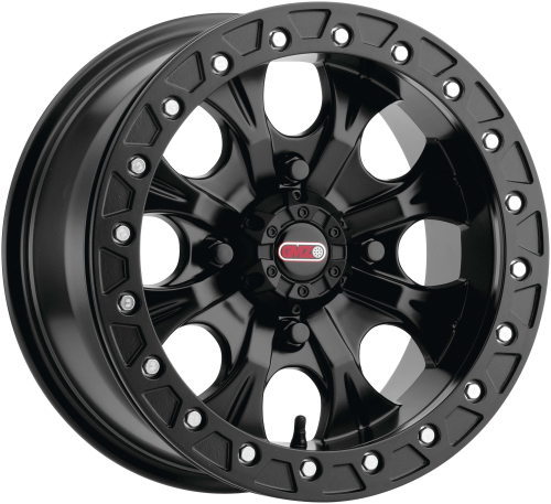 GMZ - GMZ GZ802 Gunslinger Beadlock Wheel - 15x7 - 4+3 Offset - 4/156 - Matte Black - GZ80257046543B