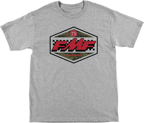 FMF Racing - FMF Racing Holeshot T-Shirt - SP21118906-HGR-M - Gray - Medium