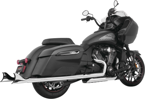 Freedom Performance - Freedom Performance 2.5in Sharktail Slip-Ons for Challenger - Cholo Chrome - IN00093