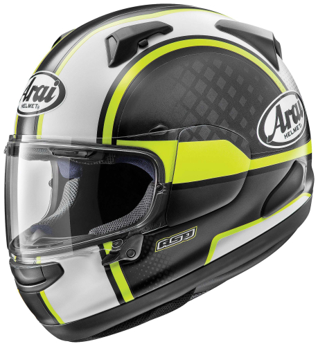 Arai Helmets - Arai Helmets Quantum-X Take Off Helmet - 685311171375 - Yellow Frost - X-Small