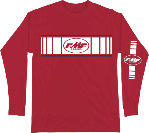 FMF Racing - FMF Racing High Point Long Sleeve T-Shirt - HO9119901-RED-MD - Red - Medium