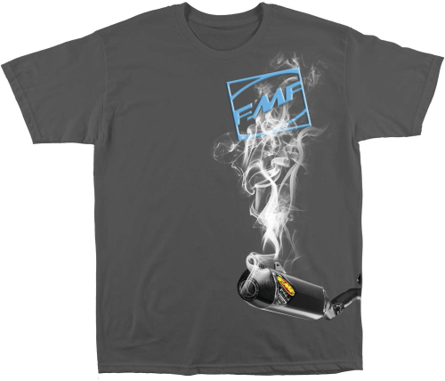 FMF Racing - FMF Racing Boxcage T-Shirt - SP9118996-CHA-MD - Charcoal - Medium