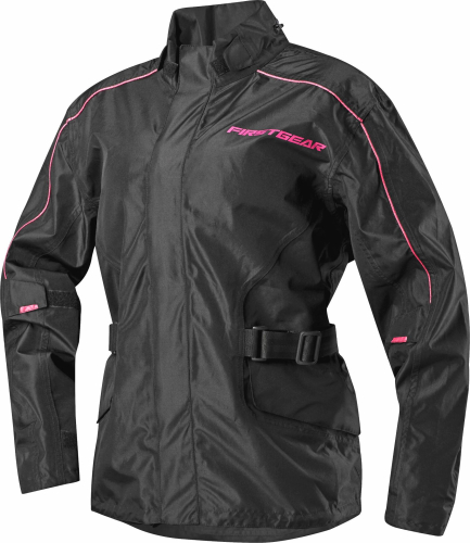 Firstgear - Firstgear Triton Rain Womens Jacket - 1001-1228-0953 - Black/Pink - Medium