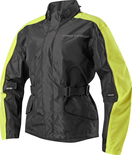 Firstgear - Firstgear Triton Rain Womens Jacket - 1001-1228-4852 - Black/Hi-Vis - Small
