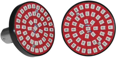 Namz - Namz Premium Bullet Style Turn Signal Inserts - 1156 Bulb Type - Red - LLC-P6R