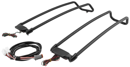 Namz - Namz Saddlebag Lid Rail Guard - Black - LLC-SBLR-B