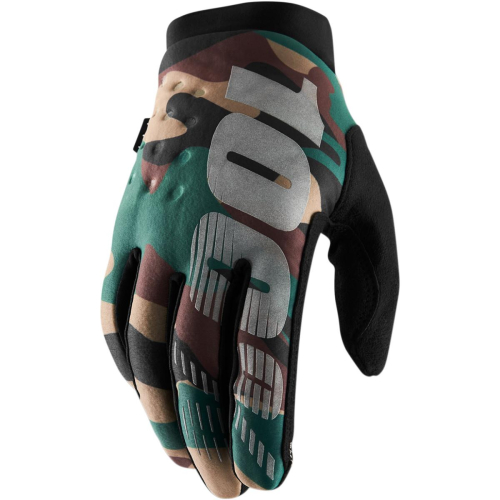 100% - 100% Brisker Camo Gloves - 10016-061-13 - Camo - X-Large