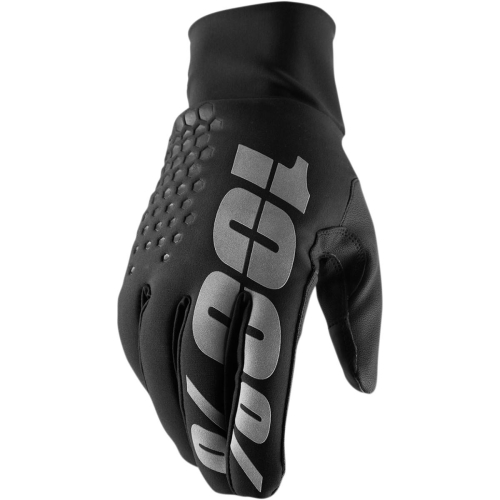 100% - 100% Brisker Waterproof Gloves - 10010-001-12 - Black - Large