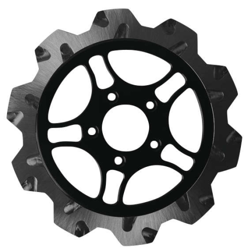 Lyndall Racing Brakes - Lyndall Racing Brakes Crown Cut Triang Racing Rotor - 11.8in. - Chrome - 537-0215