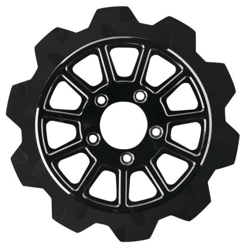 Lyndall Racing Brakes - Lyndall Racing Brakes Crown Cut 11-Spoke Racing Rotor - 11.5in. - Black - 538-3425