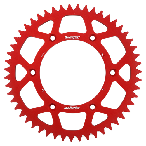 Supersprox - Supersprox Aluminum Rear Sprocket - 51T - RAL-210-51-RD