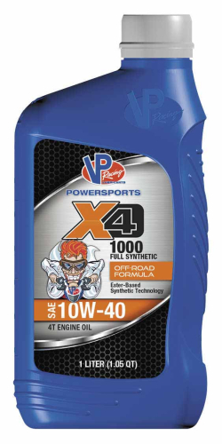 VP Racing Fuels - VP Racing Fuels X4 1000 Full-Synthetic Offroad Engine Oil - 10W40 - 1L. - VP7190403