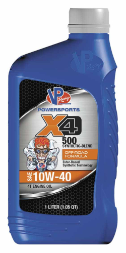 VP Racing Fuels - VP Racing Fuels X4 500 Semi-Synthetic Offroad Engine Oil - 10W40 - 1L. - VP7194003