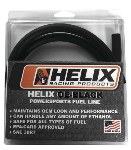 Helix Racing Products - Helix Racing Products OE-Black Fuel Line - 1/4in. ID - 3ft. - 140-4507