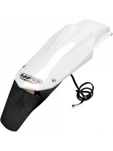 UFO Plastics - UFO Plastics Rear Fender with LED - White - YA04850-046