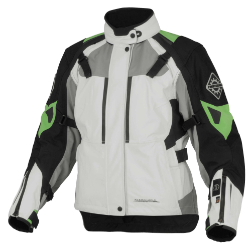 Firstgear - Firstgear 37.5 Kilimanjaro Textile Womens Jacket - FTJ150302W003 - White/Black - Large