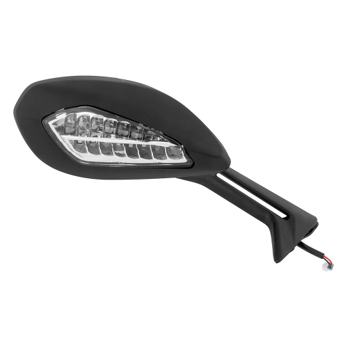 BikeMaster - BikeMaster OEM Replacement Mirror - Right - Black - FD-981RH