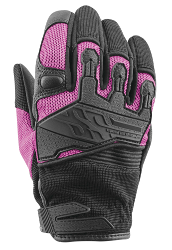 Speed & Strength - Speed & Strength Backlash Womens Leather-Mesh Gloves - 872970 - Pink - Large