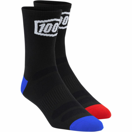 100% - 100% Terrain Socks - 2400300118 - Black - Lg-XL