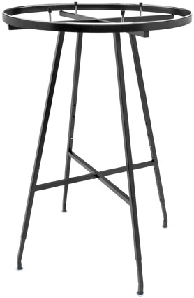 J Haws - J Haws Display Folding Round Rack - Width 36in. x Height 60in. - Black - K50-B