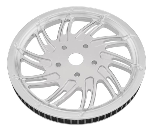 Performance Machine - Performance Machine Image Series Aluminum Pulley - Supra - 1in. - 66T - Chrome - 0093-6066SUPL-CH