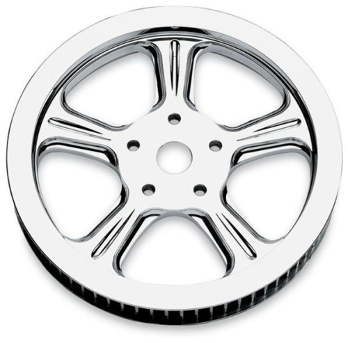 Performance Machine - Performance Machine Image Series Aluminum Pulley - Wrath - 1 1/8in. - 70T - Chrome - 0093-0270WRAL-CH