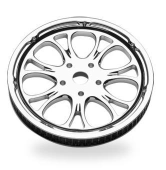 Performance Machine - Performance Machine Image Series Aluminum Pulley - Heathen - 1 1/8in. - 70T - Chrome - 0093-3370HEAL-CH