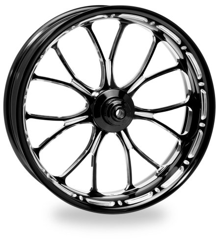 Performance Machine - Performance Machine Heathen Front Wheel (Dual Disc) - 19x3in. - Platinum Cut - 1204-7905R-HEA-BMP