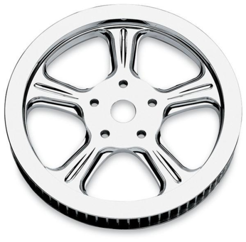 Performance Machine - Performance Machine Image Series Aluminum Pulley - Wrath - 1 1/2in. - 70T - Chrome - 0093-0070WRAL-CH