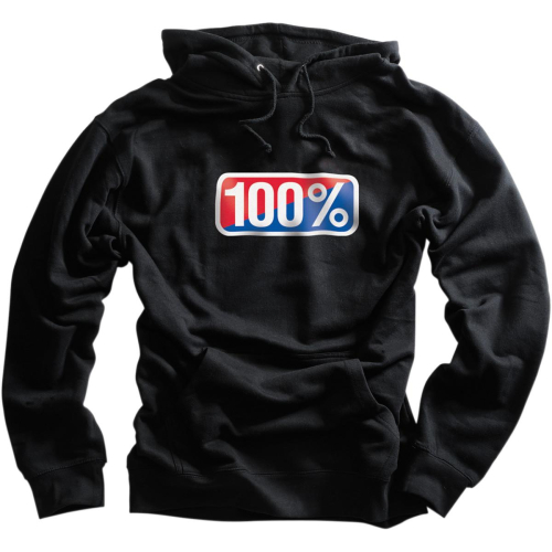 100% - 100% Classic Pullover Hoody - 36001-001-10 - Black - Small