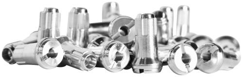 Bulldog - Bulldog Billet Aluminum Nipples - Silver - 98-643