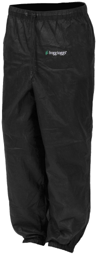 Frogg Toggs - Frogg Toggs Pro Action Womens Rain Pants - PA83522-01-WLG - Black - Large