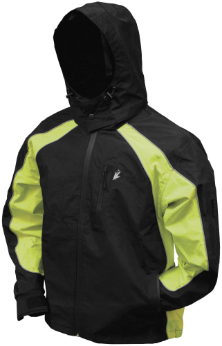Frogg Toggs - Frogg Toggs Kikker II Jacket - NT65119-481-LG - Black/Lime - Large