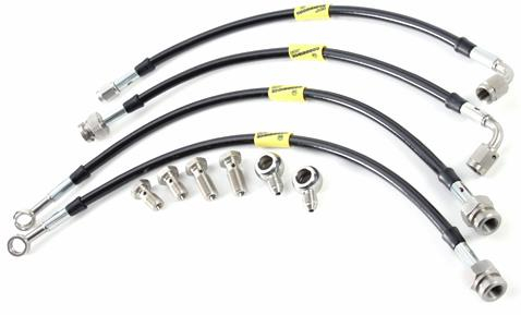 Goodridge - Goodridge Universal Black Brake Hose with Chrome Ends - 70in. - 10370