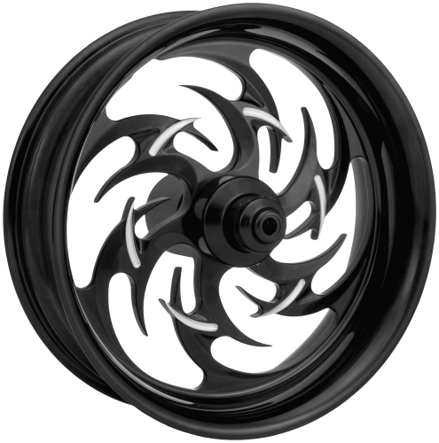 Xtreme Machine - Xtreme Machine Reaper Front Wheel (Dual Disc) - 18x3.5in. - Black Cut - 1204-7806R-XRP-BM