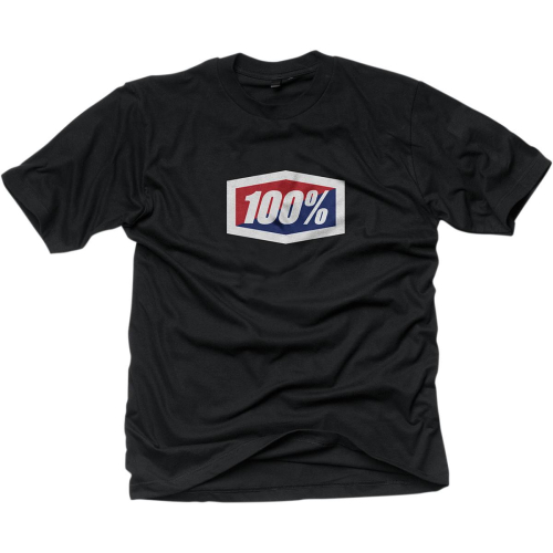 100% - 100% Official T-Shirt - 32017-001-12 - Official Black - Large