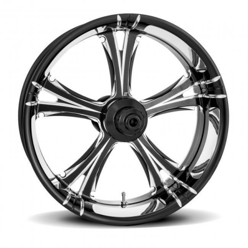 Xtreme Machine - Xtreme Machine Fierce Front Wheel (Dual Disc) - 23x3.5in. - Black Cut - 1204-7306R-XFR-BM