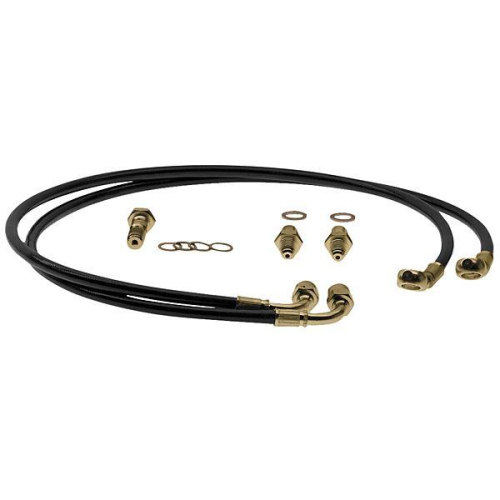 Galfer Brakes - Galfer Brakes Superbike Series Brake Line Kit - Black/Silver - FK003D584SB
