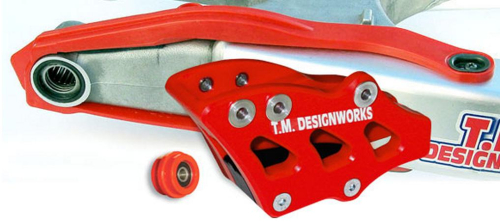T.M. Designworks - T.M. Designworks Dirt Cross Multi-Purpose Chain Slide-N-Guide Kit FE2 Guide - Red - YCP-OR5-RD