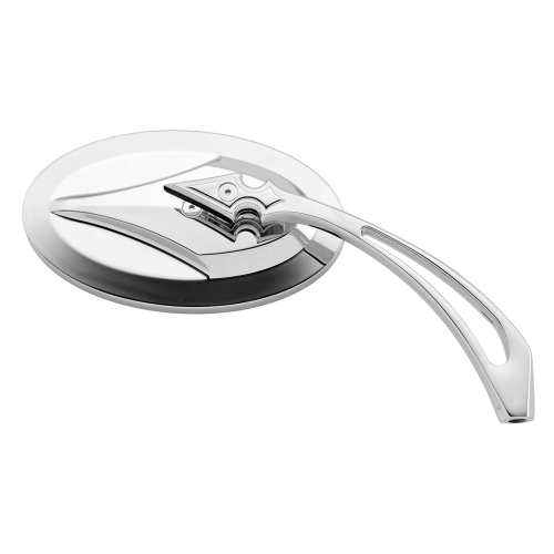 Bikers Choice - Bikers Choice Oval Mirror with Teardrop Spear Stem - 77004B4