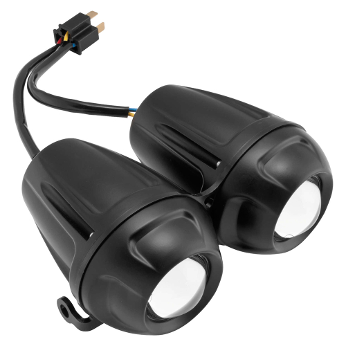 BikeMaster - BikeMaster Piercing Beam Headlights - High/Low Beams - FB3-9 BLK
